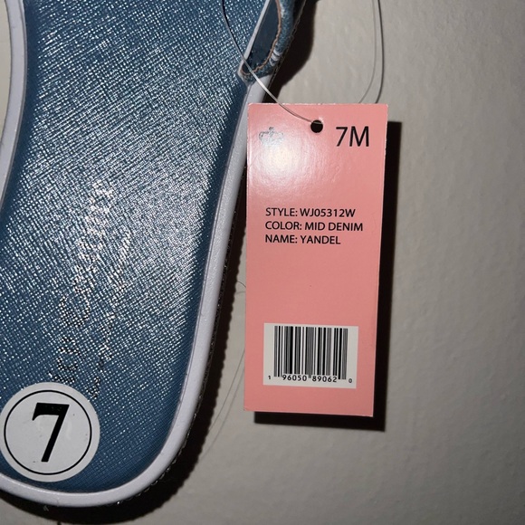 ‼️SOLD‼️NWT Juicy Couture Mid Denim Yandel Sandals SIZE: 7 - Picture 9 of 13
